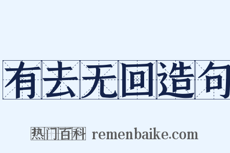 有去无回造句是什么意思的图片